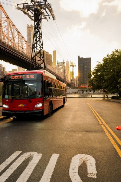 Architectural photography — Roosevelt Island landscape with Queensboro Bridge, NYC by byag.studio