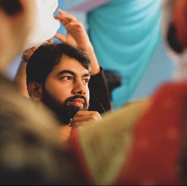 Candid portrait of the groom — Indian wedding event photography by byag.studio, India