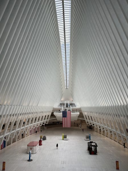 NYC Oculus architecture photography — World Trade Center transit hub, Manhattan travel image by byag.studio